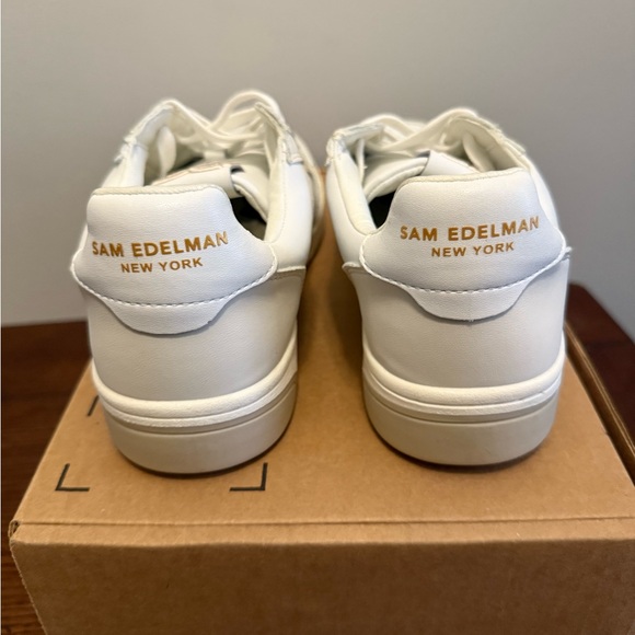 Sam Edelman Harper lace up Women's White Sneakers NEW 10 - Picture 4 of 9